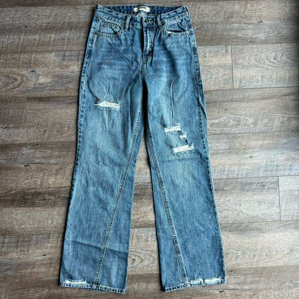 Rock & Roll Cowgirl Distressed Flare Jean